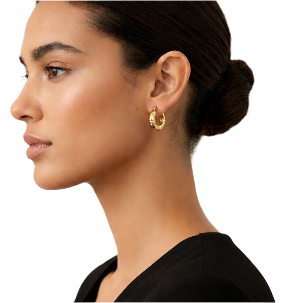 Gold Chunky Hoops