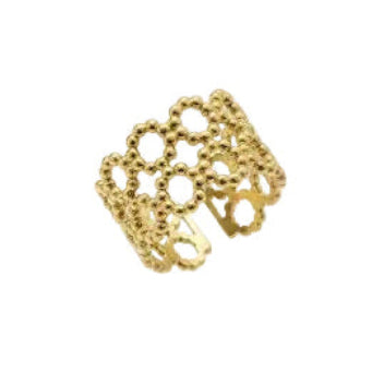 Aura Honeycomb Statement Ring