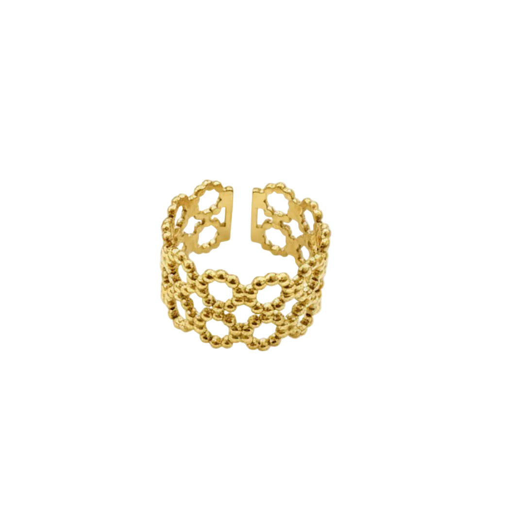 Aura Honeycomb Statement Ring