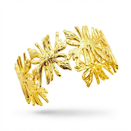 Gold Sculptural Infinity Cuff