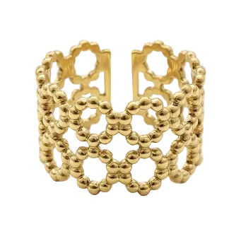 Aura Honeycomb Statement Ring