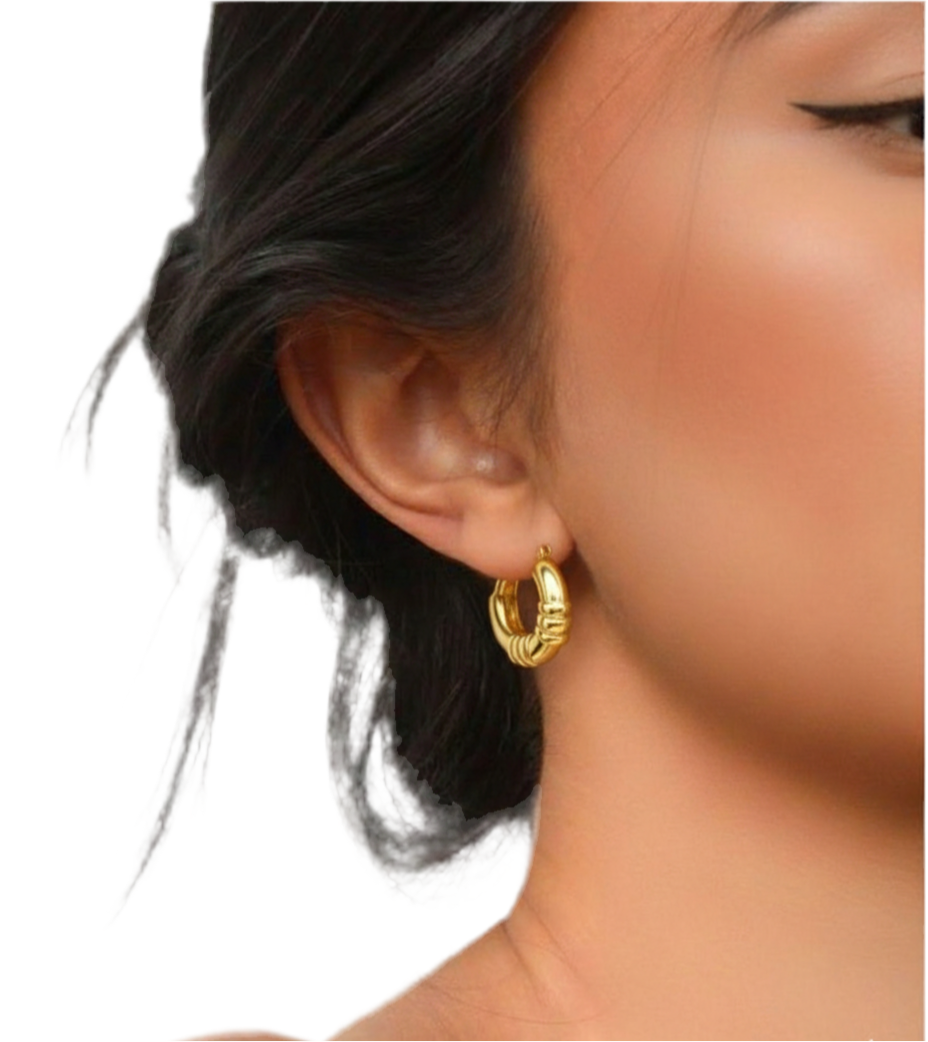 Gold Chunky Hoops