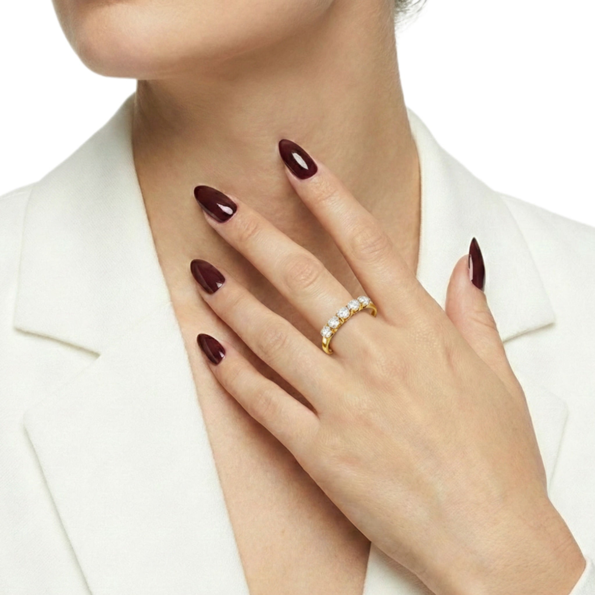 Five Stone Round Diamonds Ring