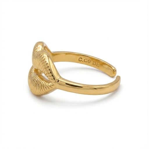 Gold Lip Ring