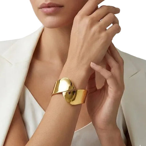 Gold Chunky Gold Wrap Bangle