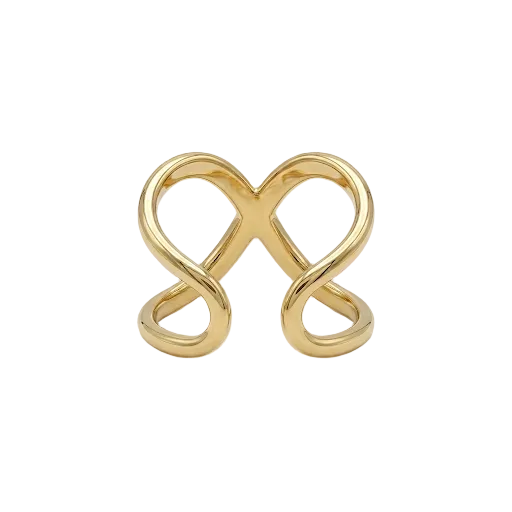 Criss Cross Gold Ring