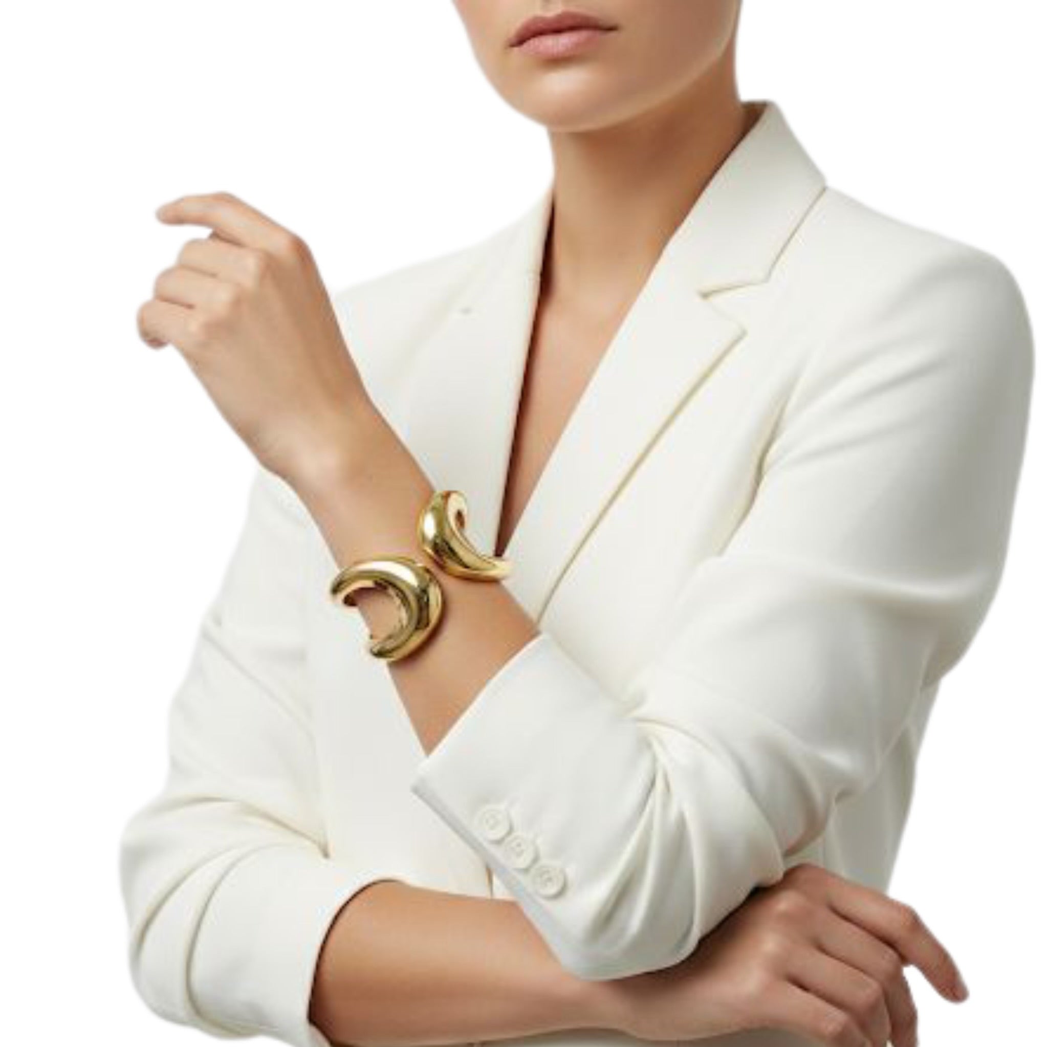 Chunky Double Halo Bangle