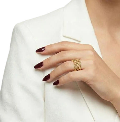 Aura Honeycomb Statement Ring
