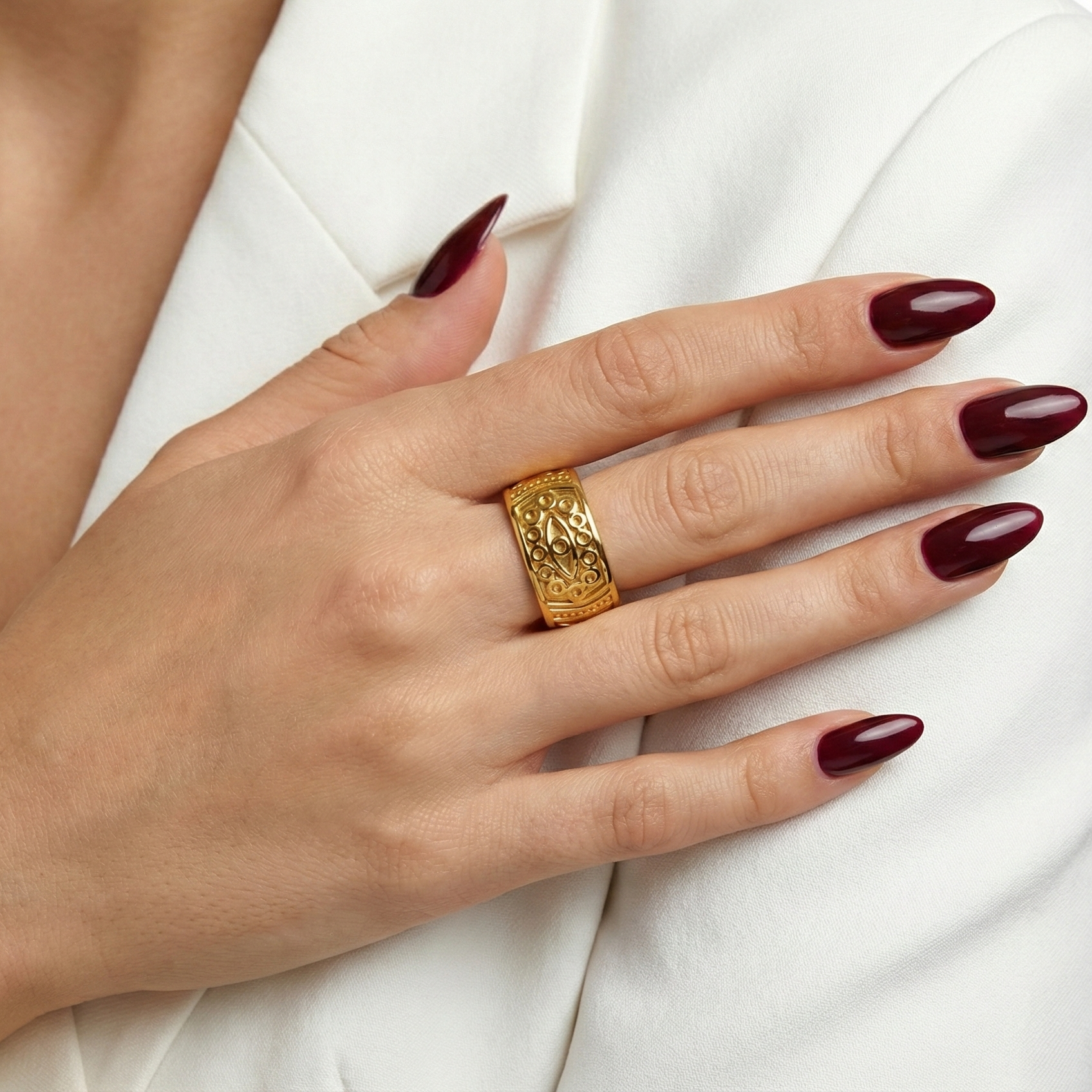 Evil Eye Gold Ring