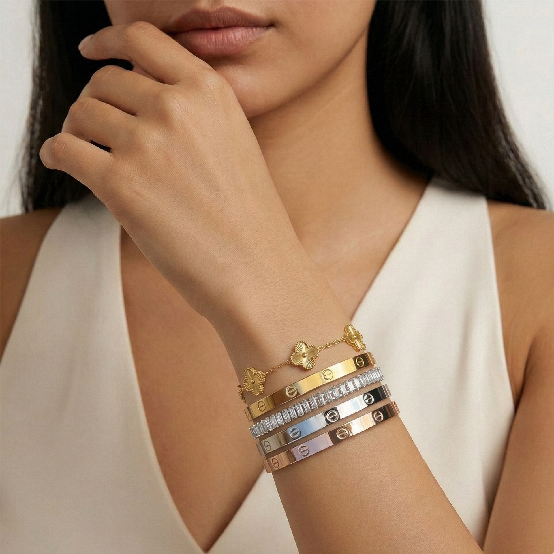 Bundle 6 (3 Bangles + 2 Bracelets)