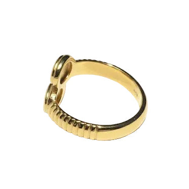 Gold Vintage Double Oval Ring