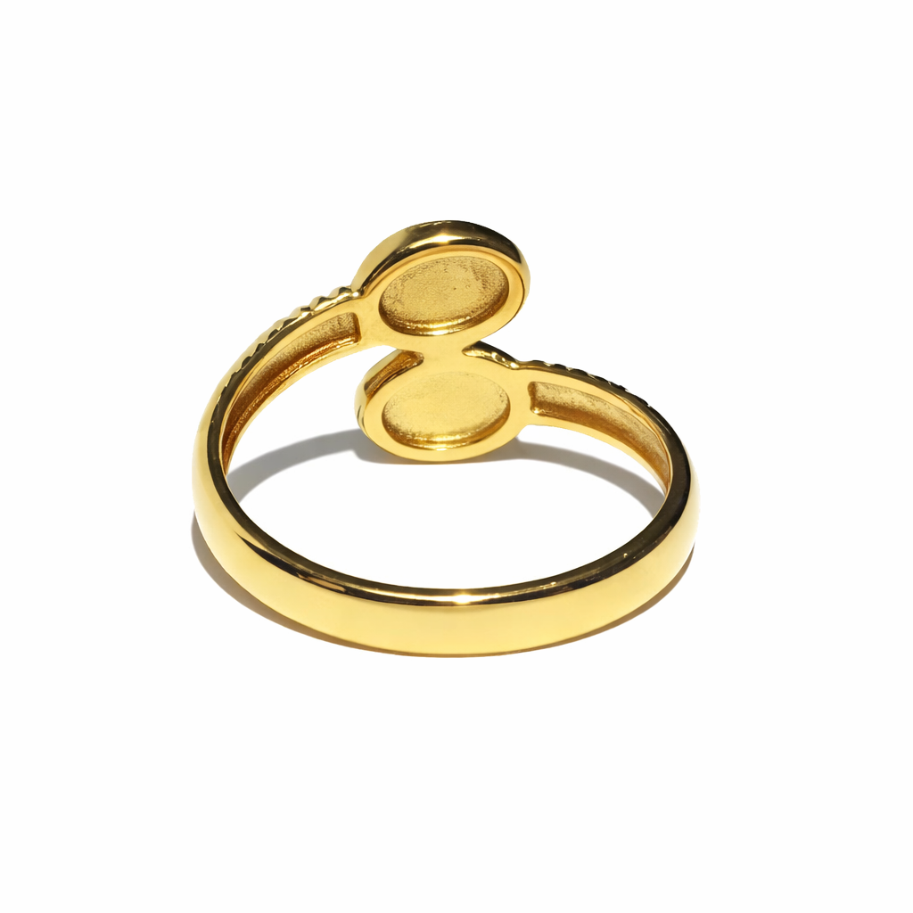 Gold Vintage Double Oval Ring