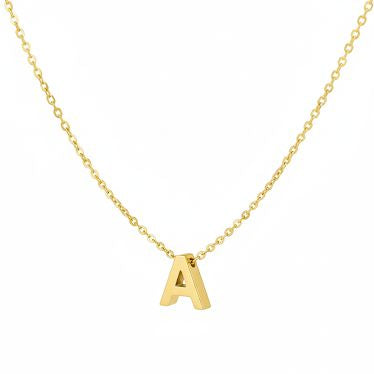 Minimalist Alphabet Letters Necklace