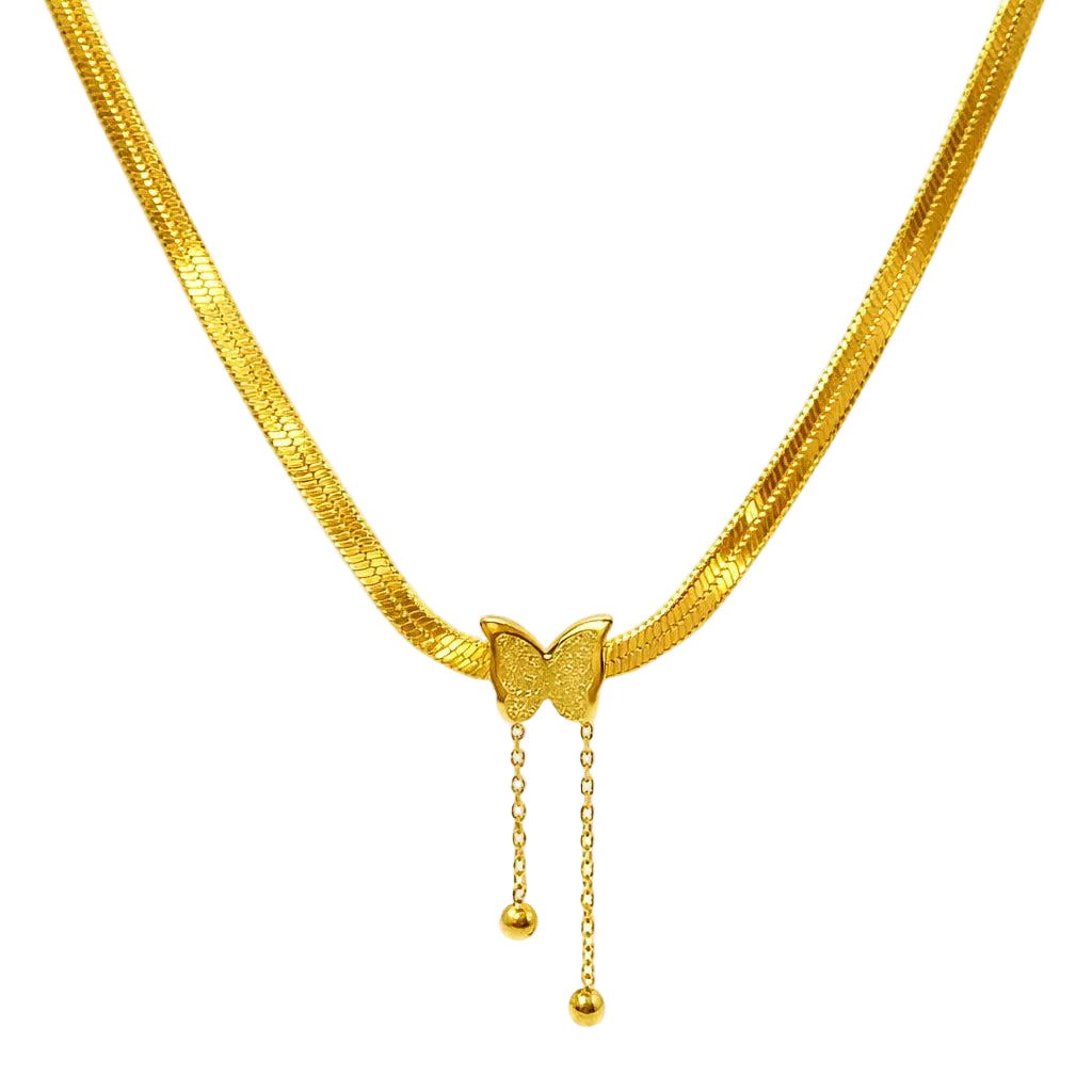 Butterfly Snake Chain Necklace