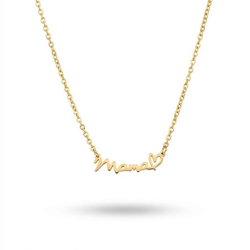Mama Love Minimalist Gold Necklace