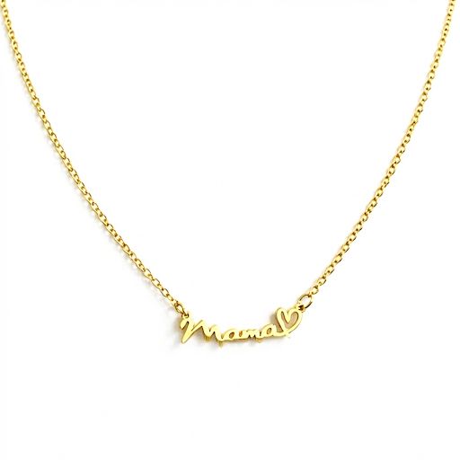 Mama Love Minimalist Gold Necklace