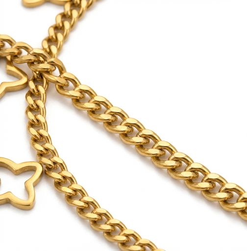 Cute Gold Clover Bracelet