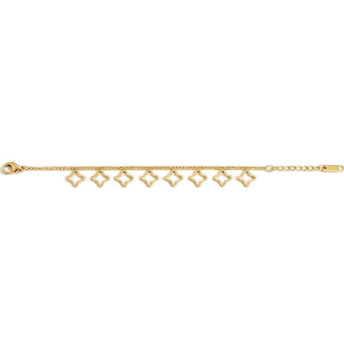 Cute Gold Clover Bracelet