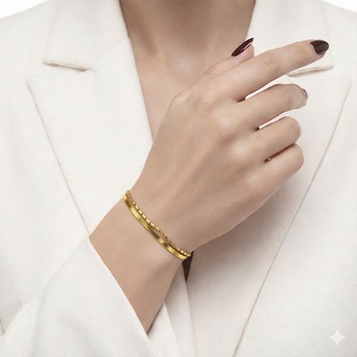 Selene Snake & Bead Chain Bracelet