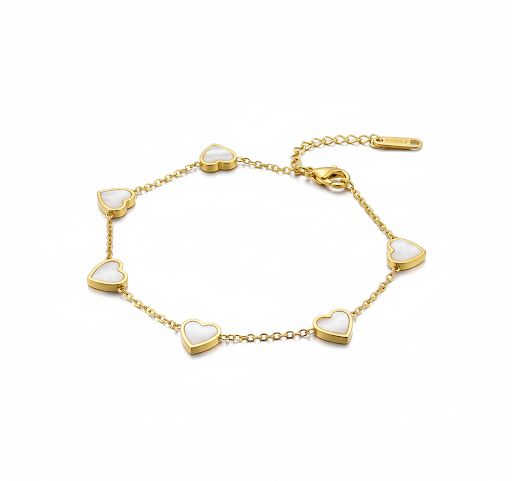 Pearl Heart Bracelet