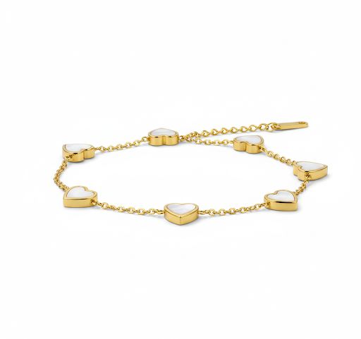 Pearl Heart Bracelet