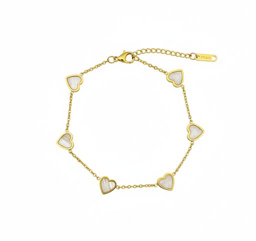 Pearl Heart Bracelet
