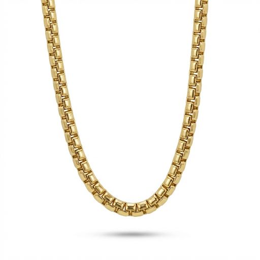 Gold Thick Venetian Box Chain