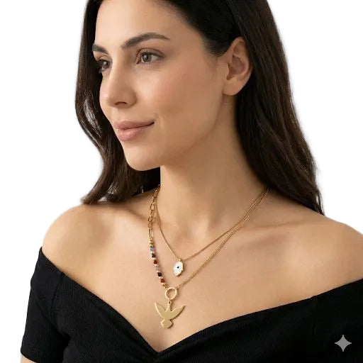 Pharaonic Bird Necklace