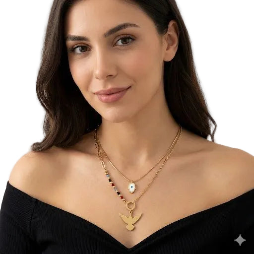 Pharaonic Bird Necklace