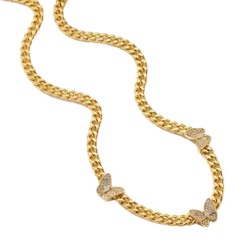 Diamond Butterfly Necklace