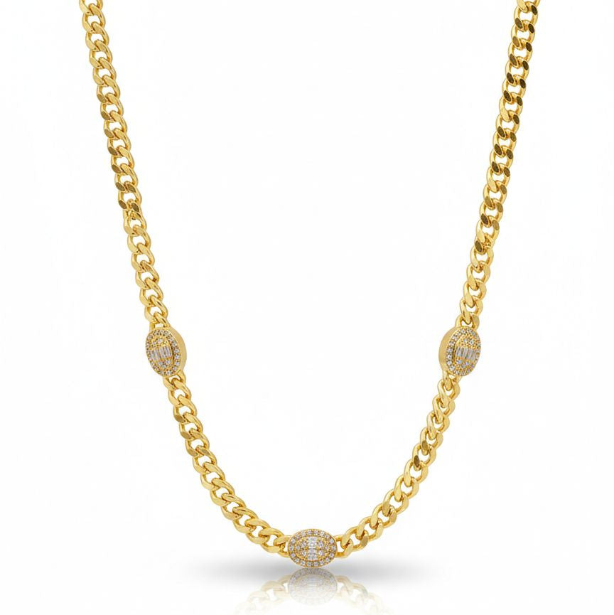 Oval Diamond Necklace