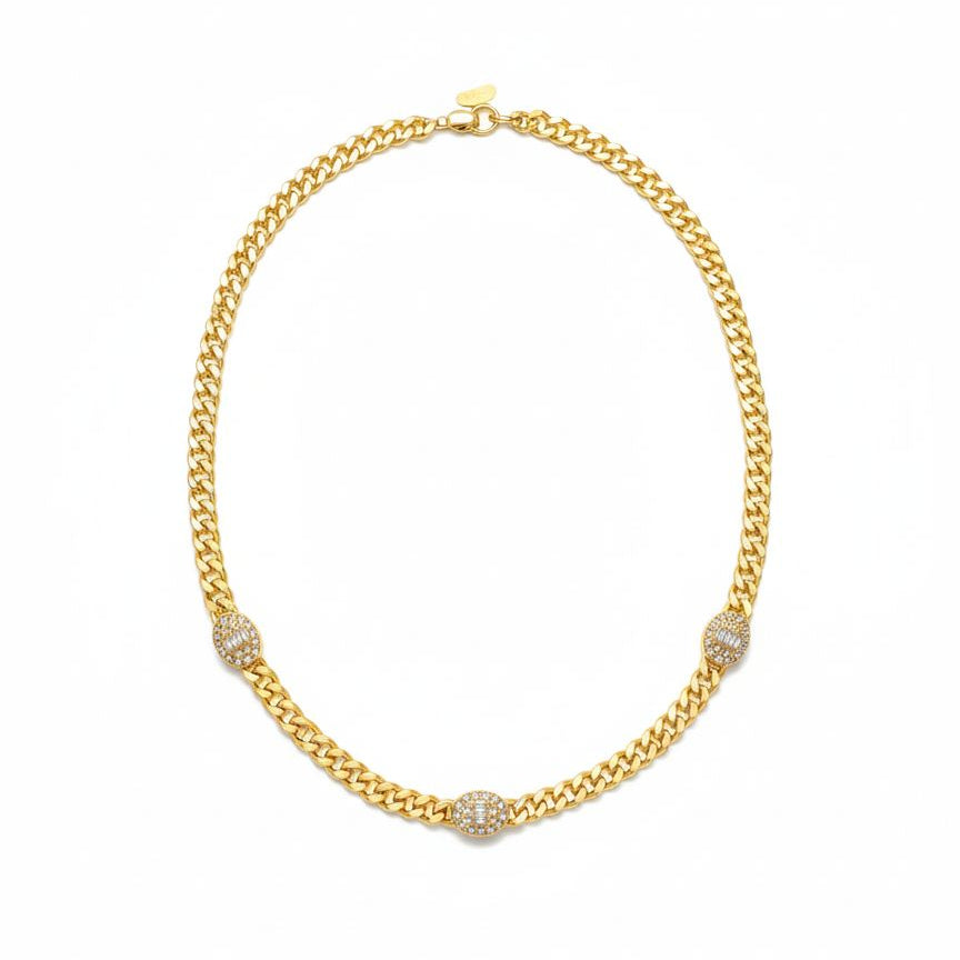 Oval Diamond Necklace