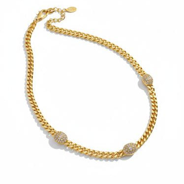 Oval Diamond Necklace