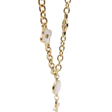Minimalist Gold Clover Necklace