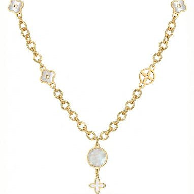 Minimalist Gold Clover Necklace