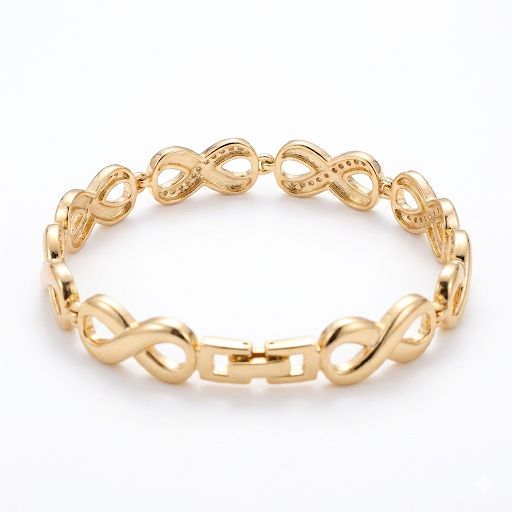 Infinity Link Bracelet with Sparkling Crystals