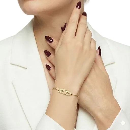 Triple Heart Slider Bracelet