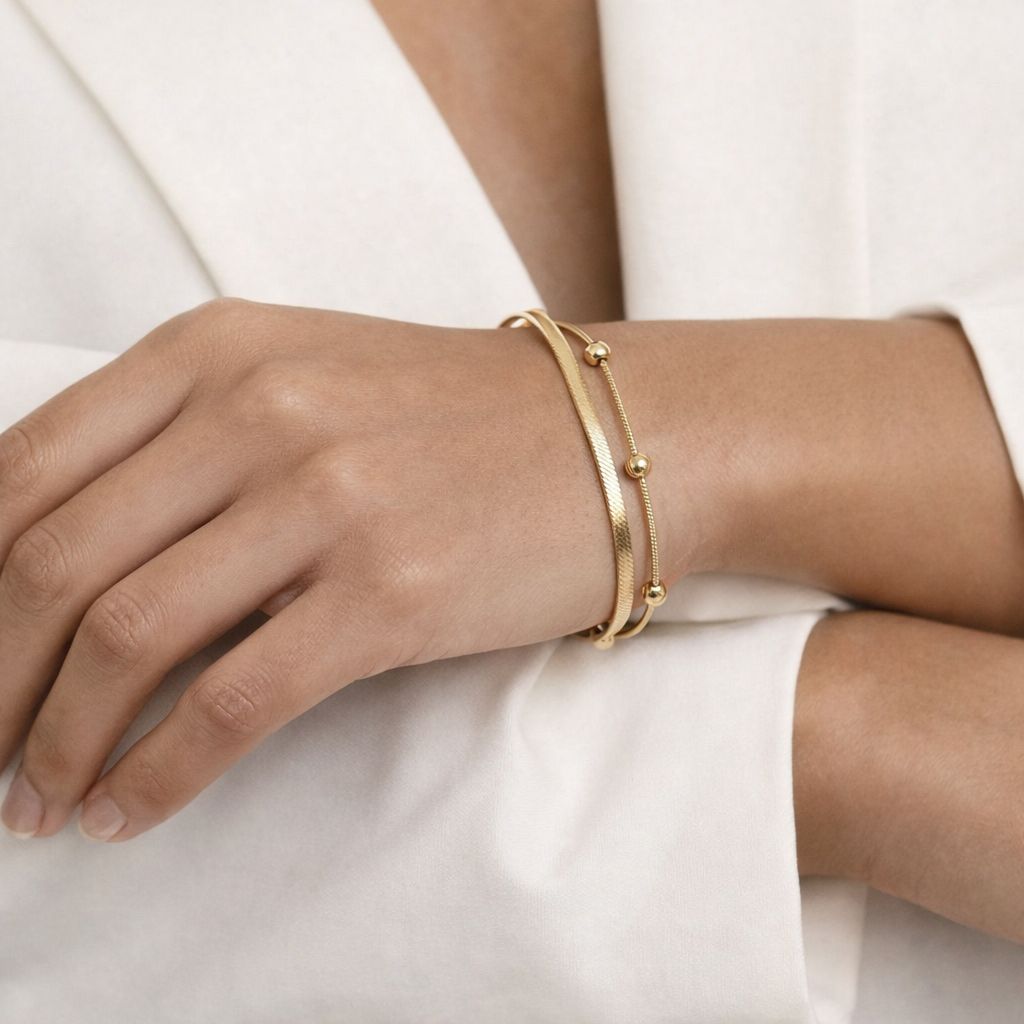 Layered Snake Chain Bracelet