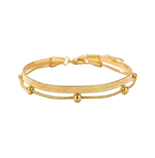 Layered Snake Chain Bracelet