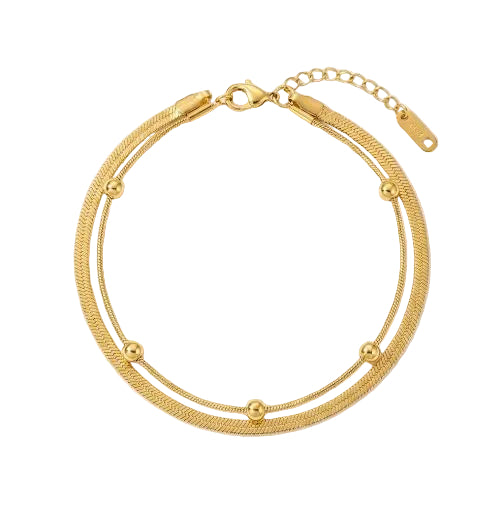 Layered Snake Chain Bracelet