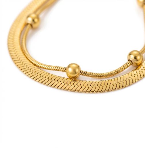 Layered Snake Chain Bracelet