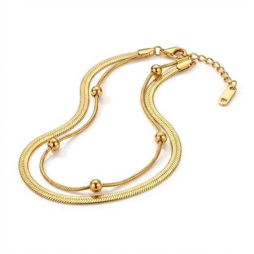 Layered Snake Chain Bracelet