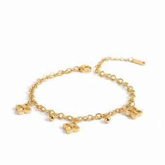 Simple Leaf Clover Bracelet