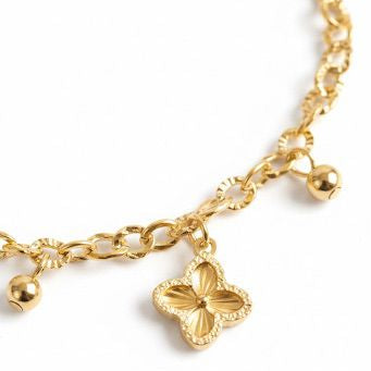 Simple Leaf Clover Bracelet