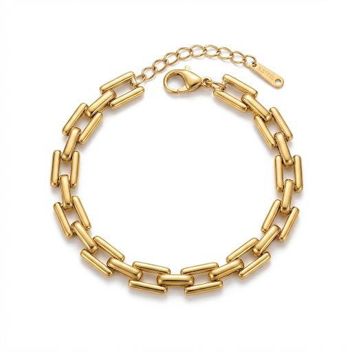 Rectangular Chain Bracelet.