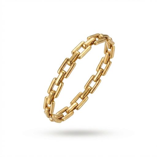 Rectangular Chain Bracelet.