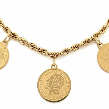 Coin Charm Bracelet