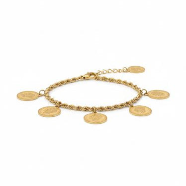 Coin Charm Bracelet