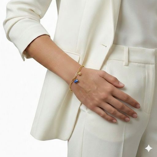 Elegant Gold Charms Bracelet