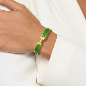 Enamel Minimalist Hermes Bangle